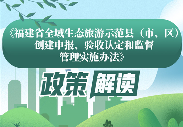 福建省全域生态旅游示范县(市、区)  政策解读