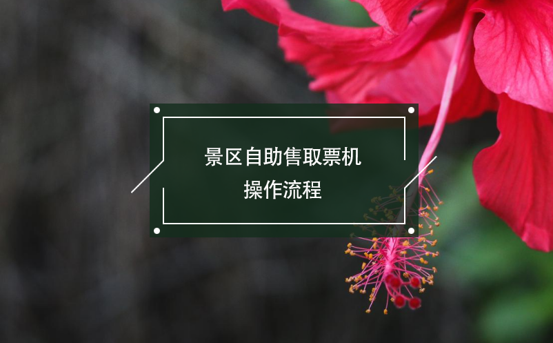 景区自助售取票机操作流程