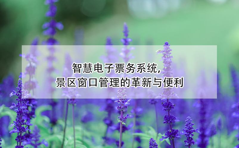 智慧电子票务系统，景区窗口管理的革新与便利