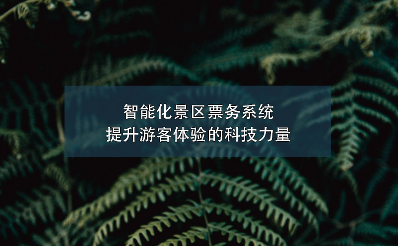 智能化景区票务系统:提升游客体验的科技力量