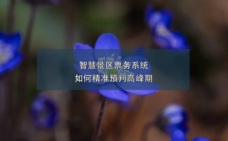 智慧景区票务系统如何精准预判高峰期