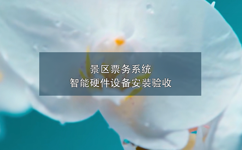 景区票务系统智能硬件设备安装验收