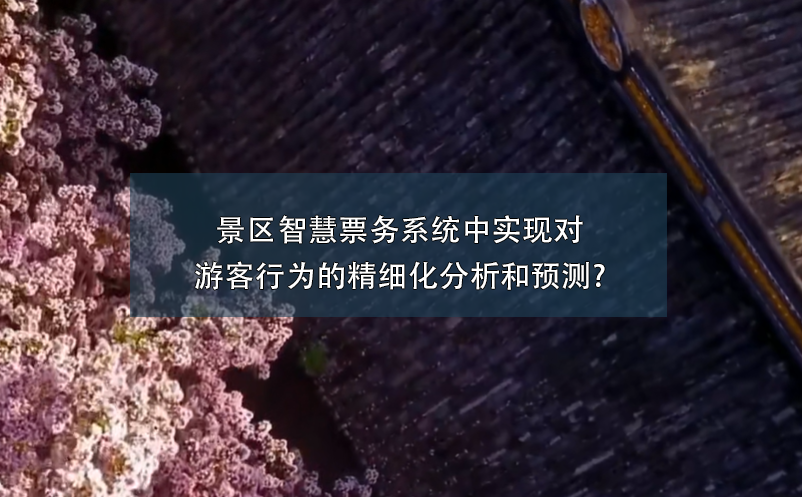 景区智慧票务系统中实现对游客行为的精细化分析和预测?