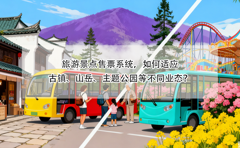 旅游景点售票系统，如何适应古镇、山岳、主题公园等不同业态？