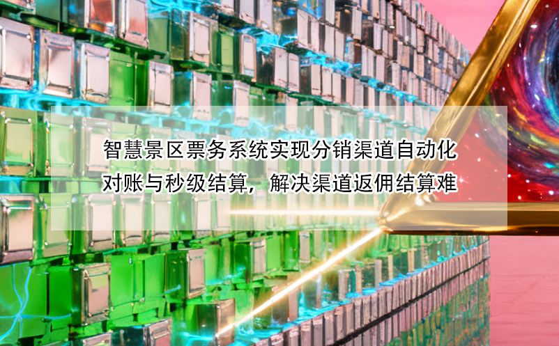 智慧景区票务系统实现分销渠道自动化对账与秒级结算，解决渠道返佣结算难