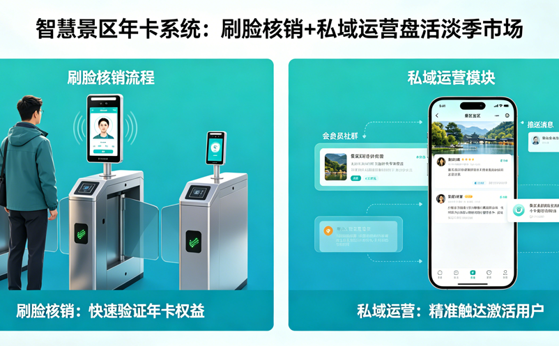 智慧景区年卡系统：刷脸核销+私域运营”盘活淡季市场