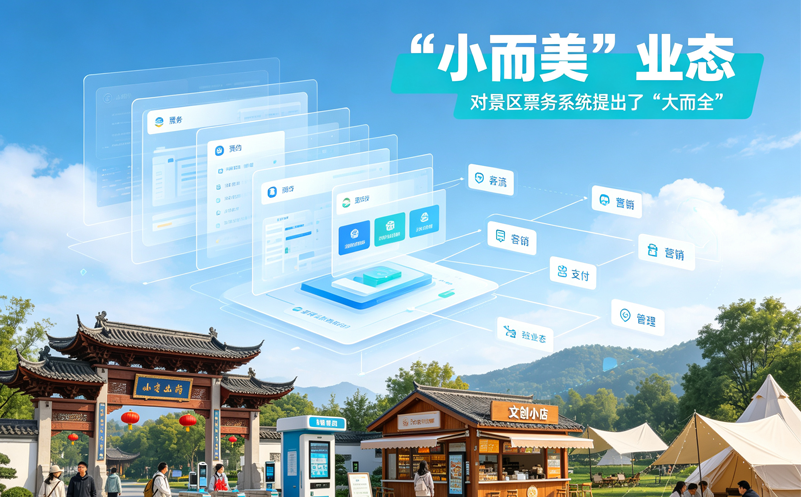 “小而美”业态,对景区票务系统提出了“大而全”的要求