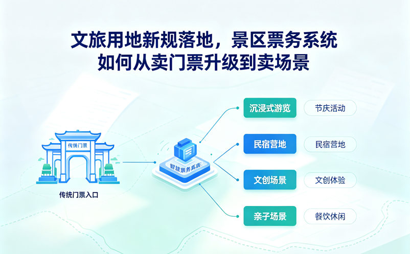 文旅用地新规落地,景区票务系统如何从卖门票升级到卖场景