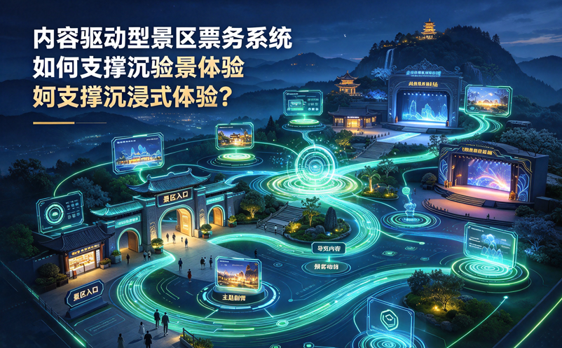 内容驱动型景区票务系统如何支撑沉浸式体验？