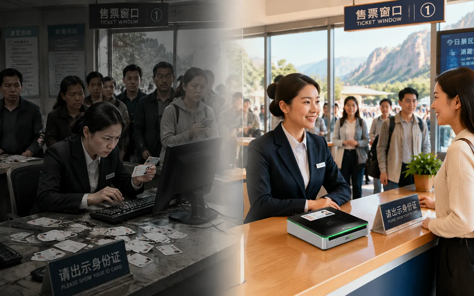 景区嵌入式身份证IC卡阅读器痛点解决
