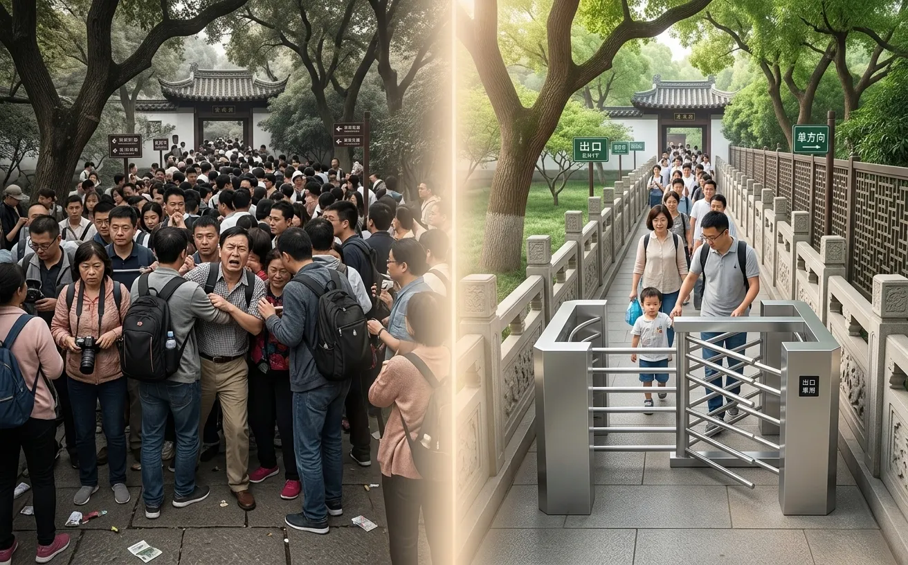 景区半高单向门痛点解决