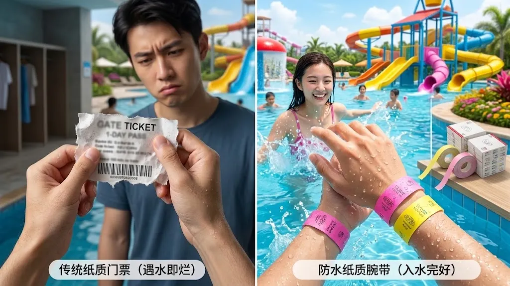 景区纸质腕带痛点解决