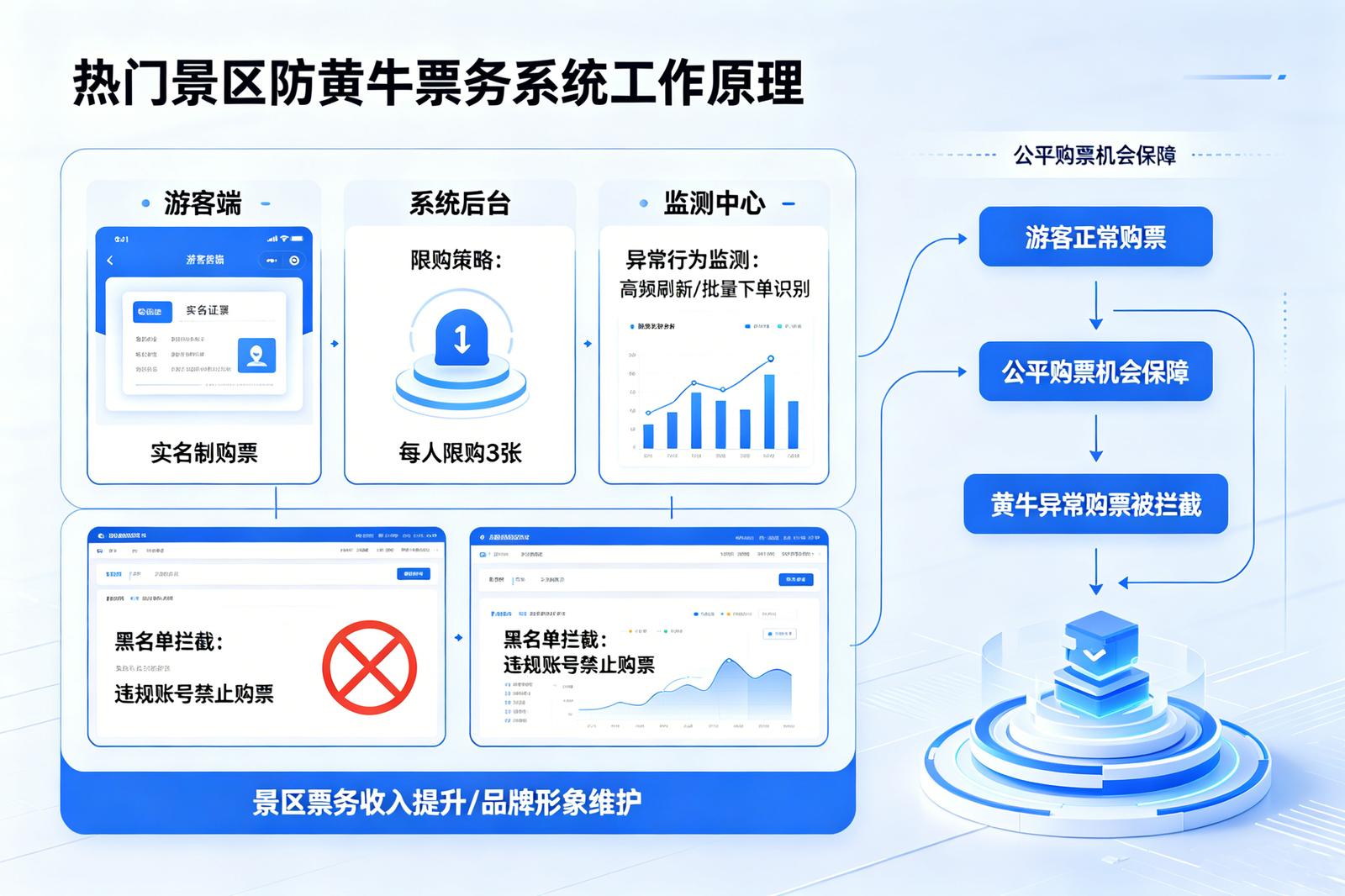 景区防黄牛系统痛点解决：热门门票的黄牛困局