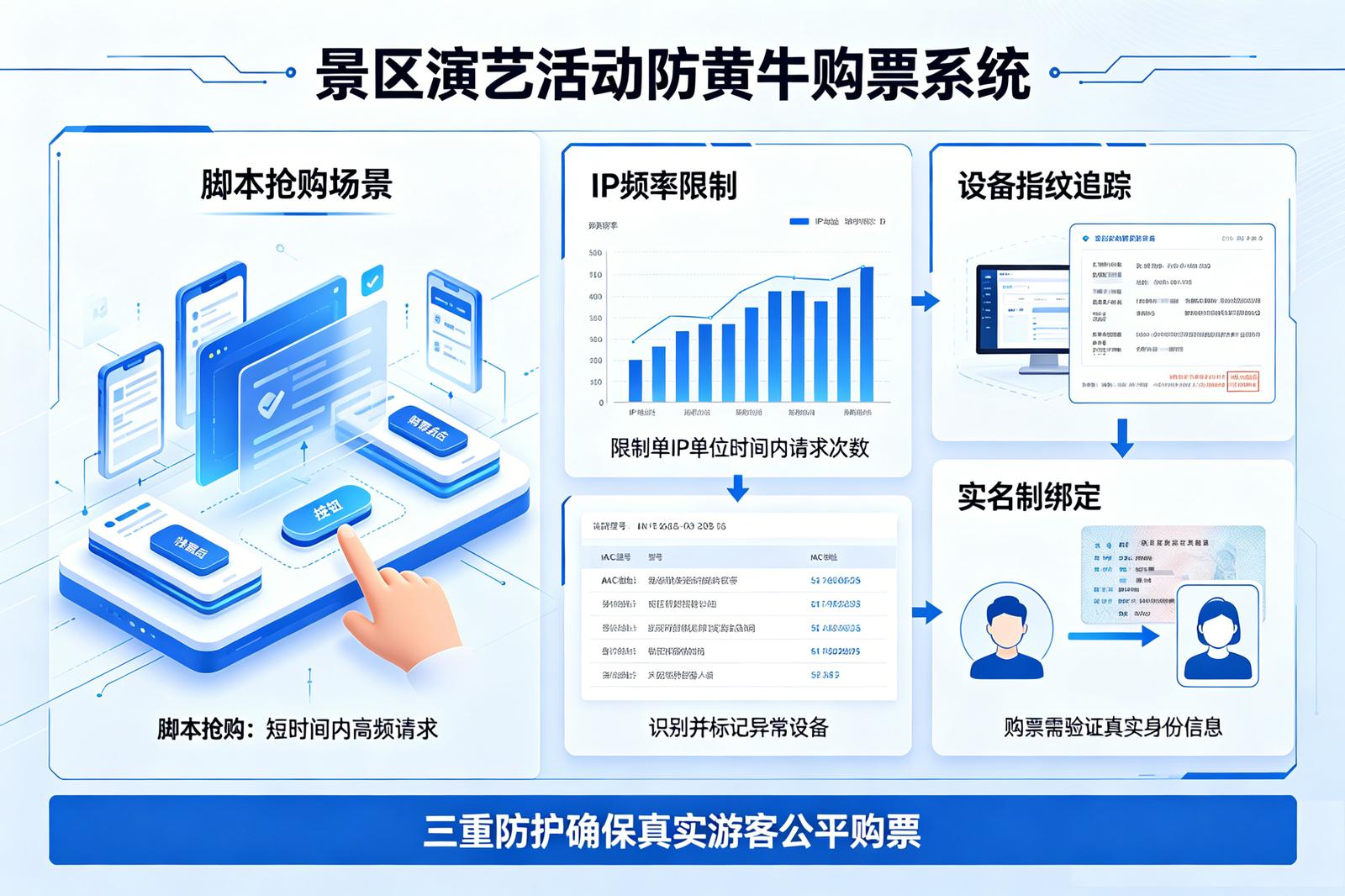景区防黄牛系统应用场景：演唱会/限量活动票品保护