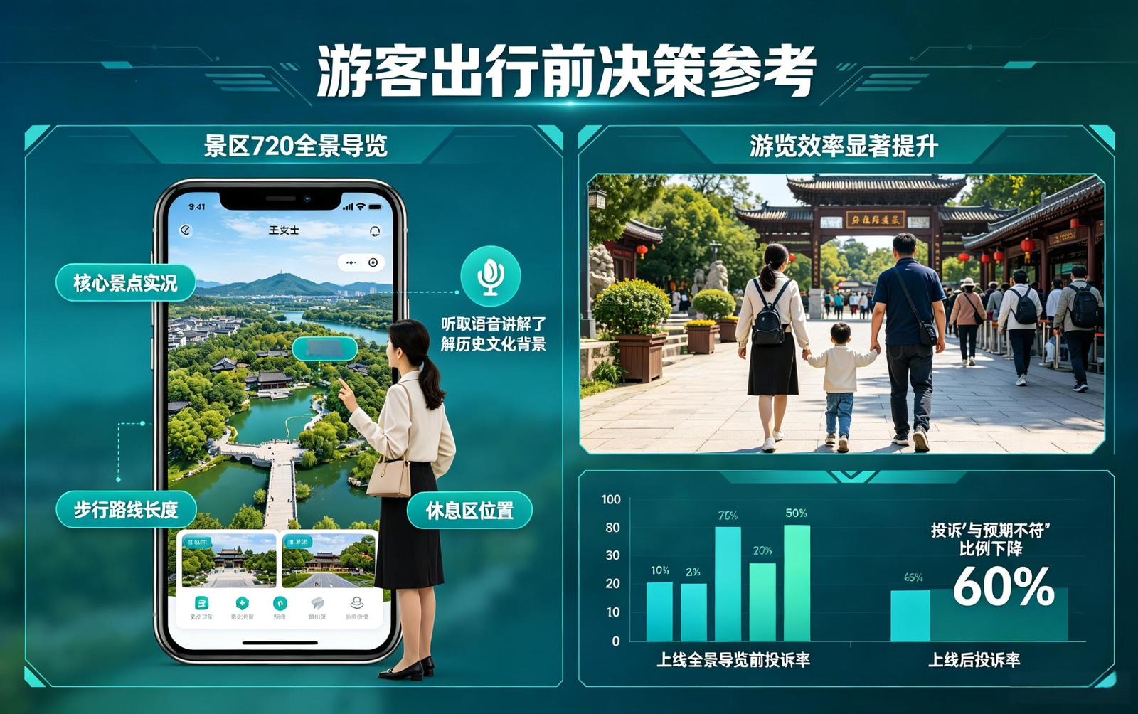景区AR导览应用场景：游客出行前决策参考