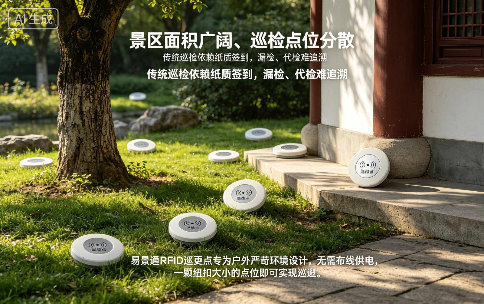 景区巡更点痛点解决：面积广阔，巡检点位分散难管控