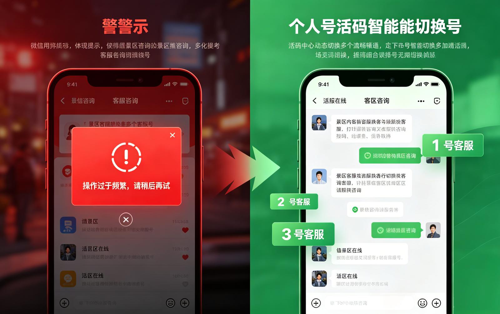 景区个人号活码痛点解决：客服号引流的风控困局