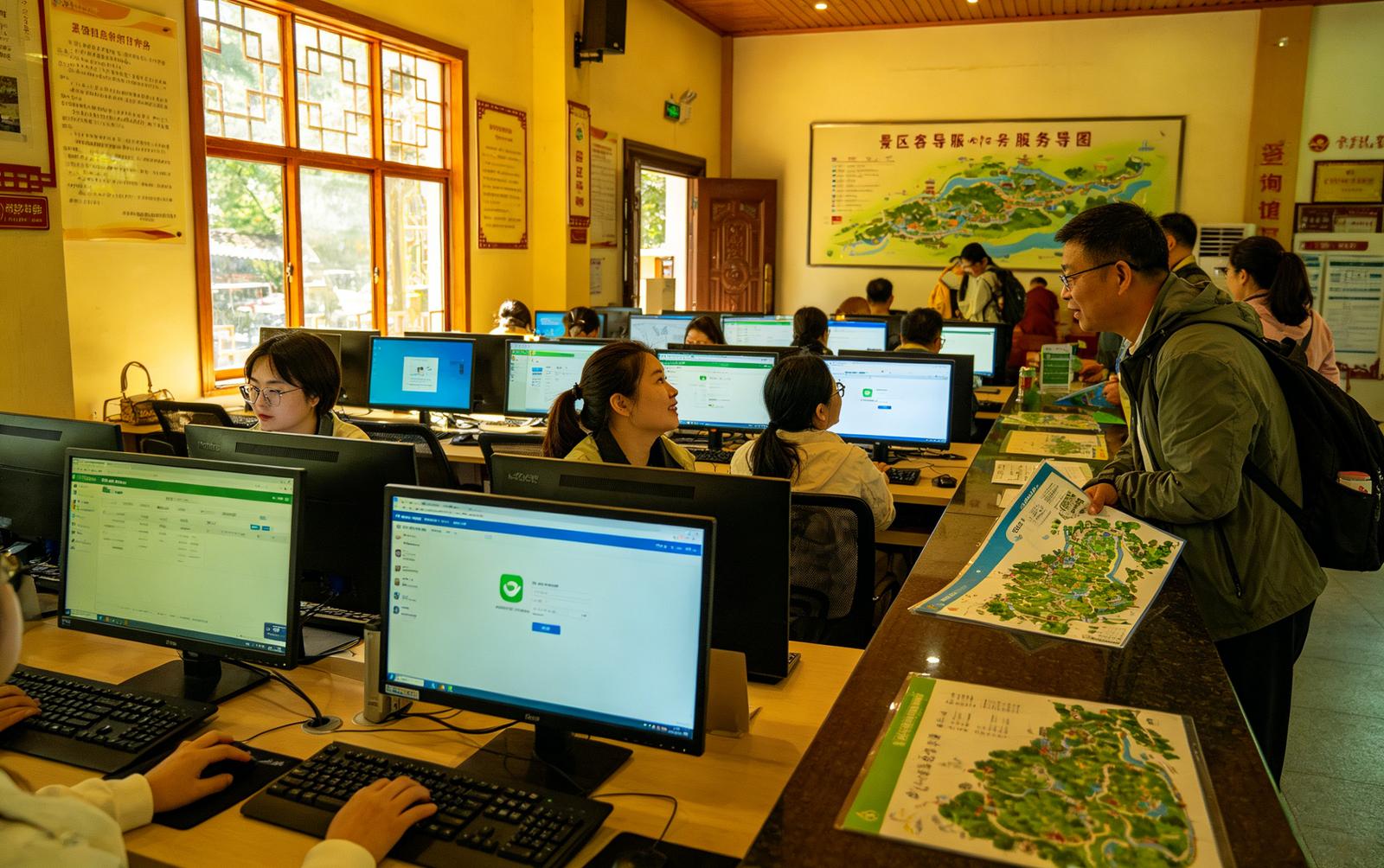 景区个人号活码应用场景：旺季客服号高频接待