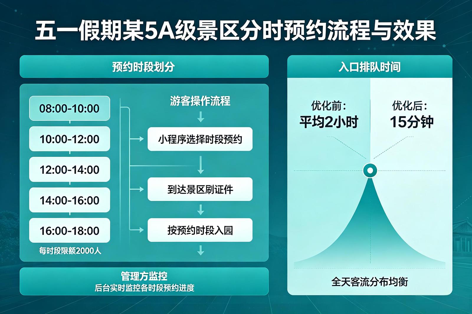 景区分时预约系统应用场景：法定节假日客流管控