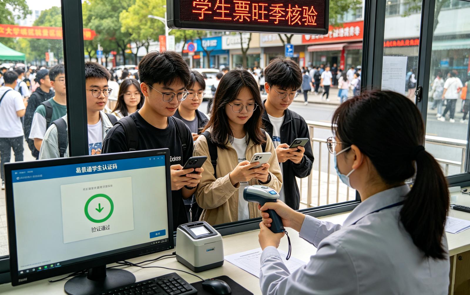 景区学生认证码应用场景：高校周边学生票旺季核验