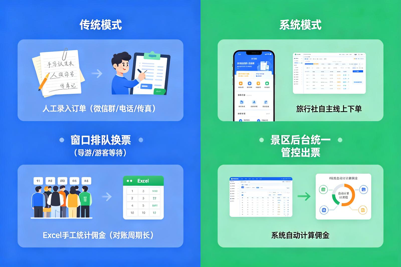 景区旅行社分销系统痛点解决：与旅行社合作的管理难题