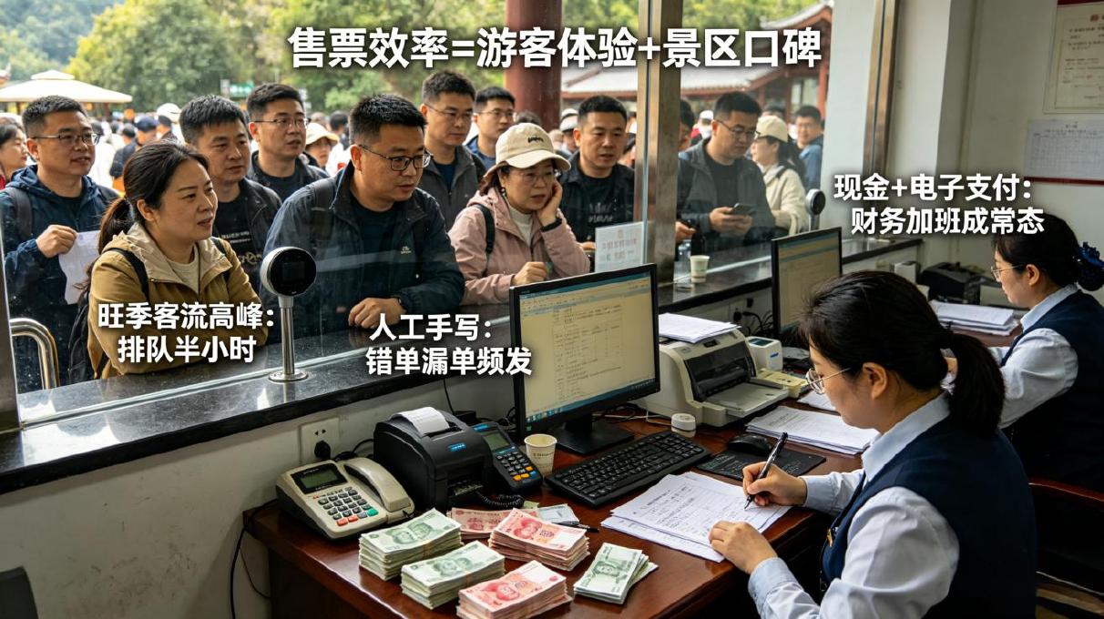 景区窗口售票系统痛点解决：售票窗口的效率难题