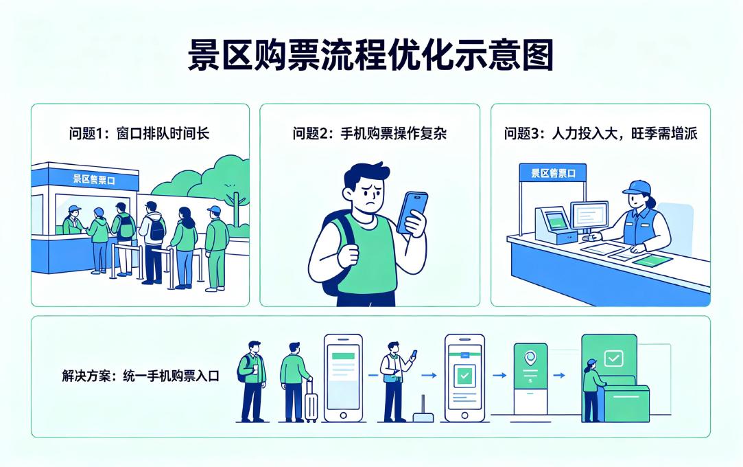 景区微信购票小程序痛点解决：游客购票体验的三大痛点