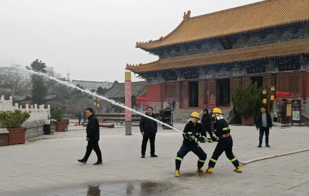 鹿邑县文化广电和旅游局组织开展消防综合演练