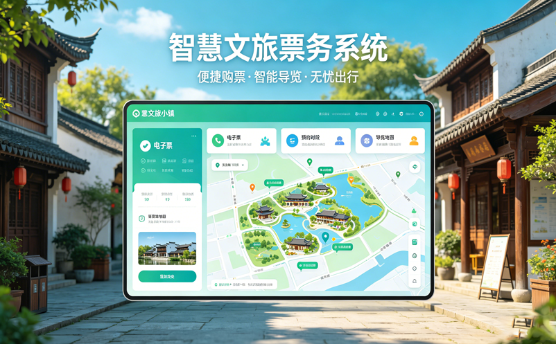 文旅小镇票务系统怎么做？多分散景点统票方案这样更好管