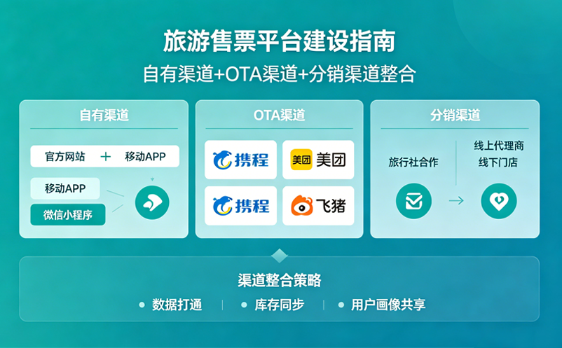 旅游售票平台建设指南:自有渠道+OTA渠道+分销渠道整合 旅游售票平台建设指南:自有渠道+OTA渠道+分销渠道整合