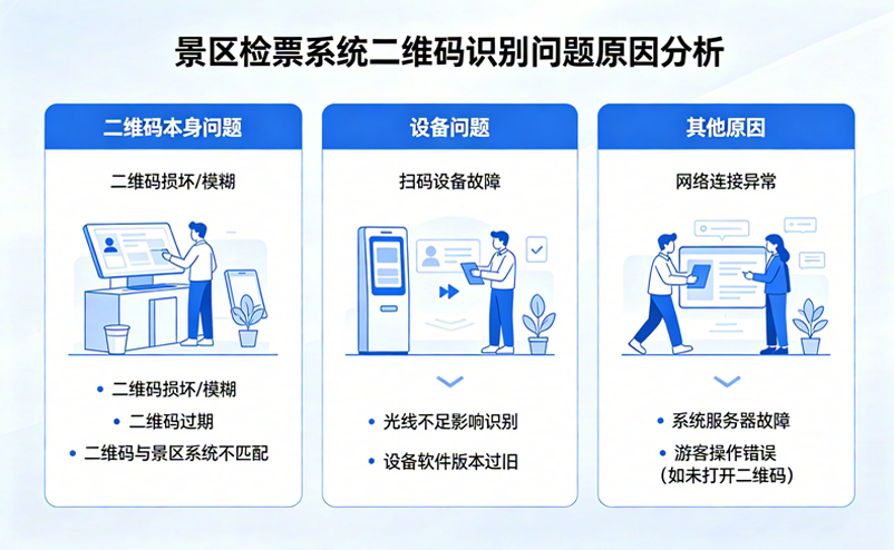 景区检票系统识别不了二维码是什么原因 景区检票系统识别不了二维码是什么原因