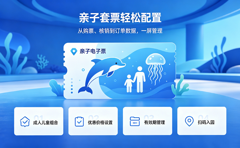 海洋馆电子门票系统如何支持亲子套票 海洋馆电子门票系统如何支持亲子套票