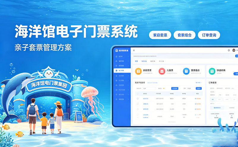 海洋馆电子门票系统如何支持亲子套票 海洋馆电子门票系统如何支持亲子套票