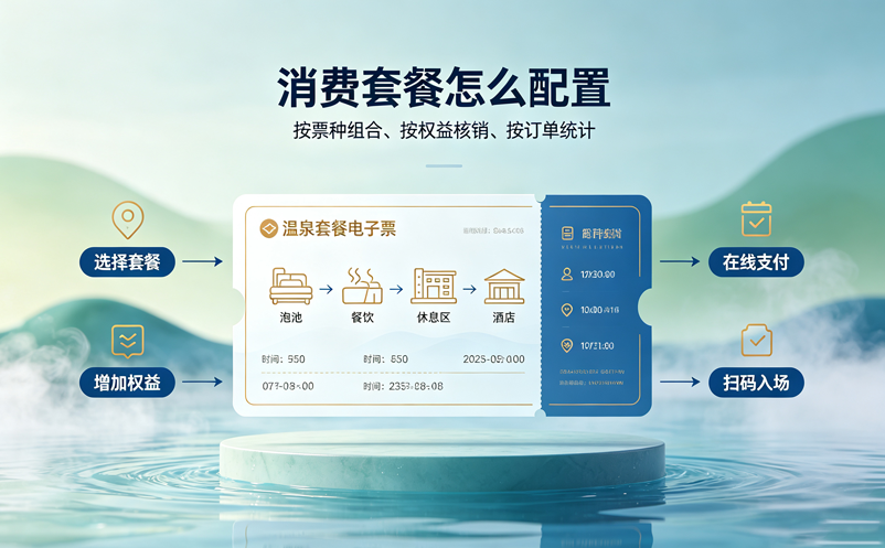 温泉景区票务系统如何支持多种消费套餐 温泉景区票务系统如何支持多种消费套餐