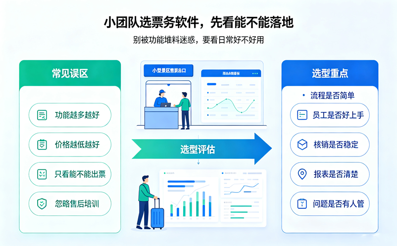 小团队怎么管好售票?景区票务软件选型别只看功能多少