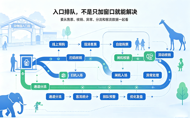 周末动物园入口总排队?动物园票务系统建设要先解决这几个现场问题 周末动物园入口总排队?动物园票务系统建设要先解决这几个现场问题