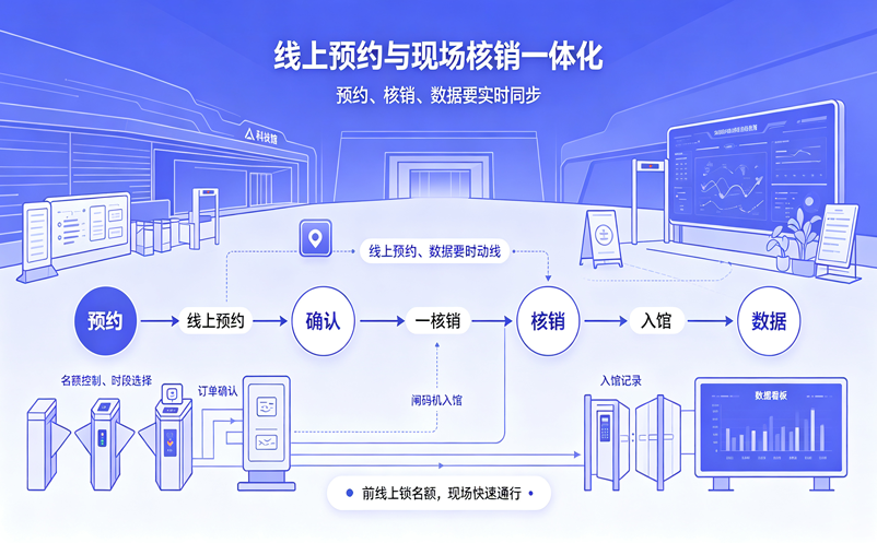 科技馆票务系统建设方案:线上预约与现场核销一体化管理
