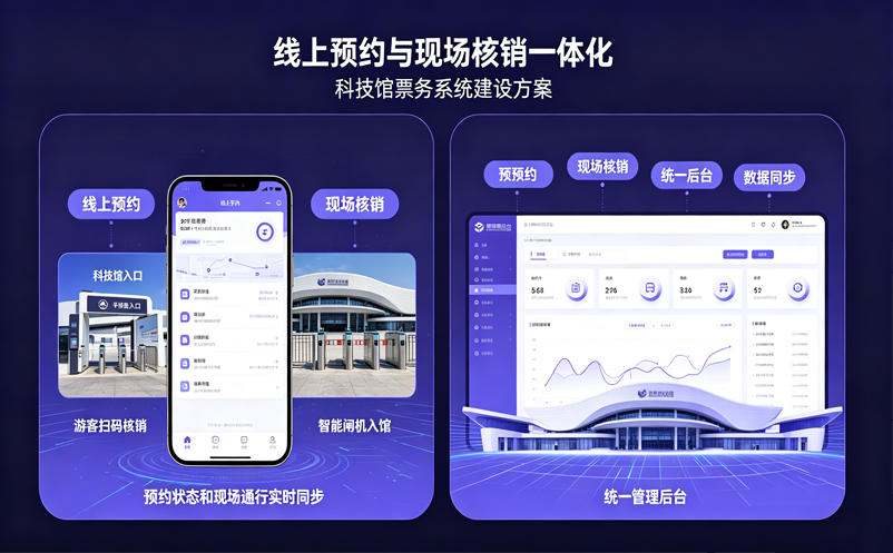 科技馆票务系统建设方案:线上预约与现场核销一体化管理 科技馆票务系统建设方案:线上预约与现场核销一体化管理