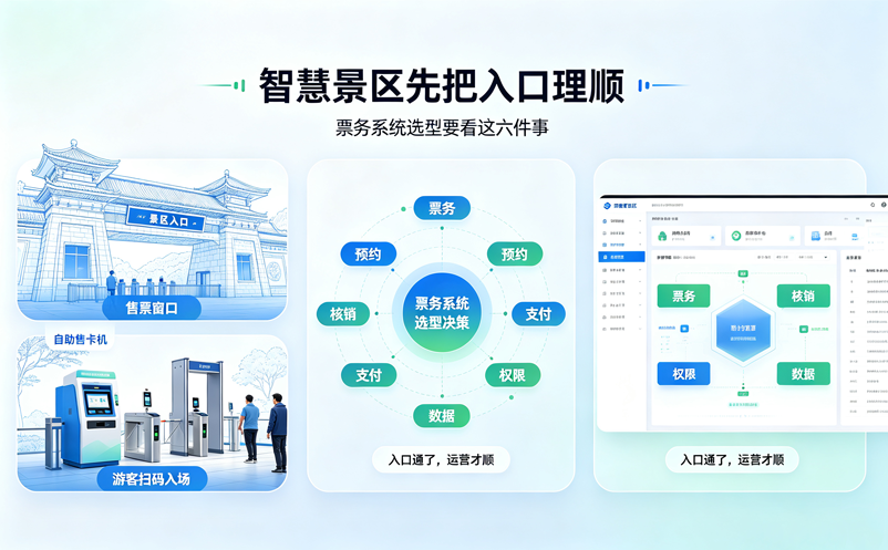 智慧景区先把入口理顺:票务系统选型要看这六件事