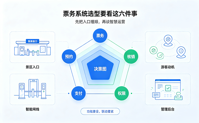 智慧景区先把入口理顺:票务系统选型要看这六件事 智慧景区先把入口理顺:票务系统选型要看这六件事