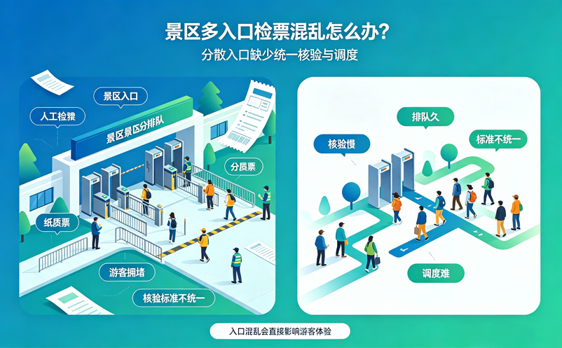 景区多入口检票混乱怎么办？智慧检票系统助力统一管理