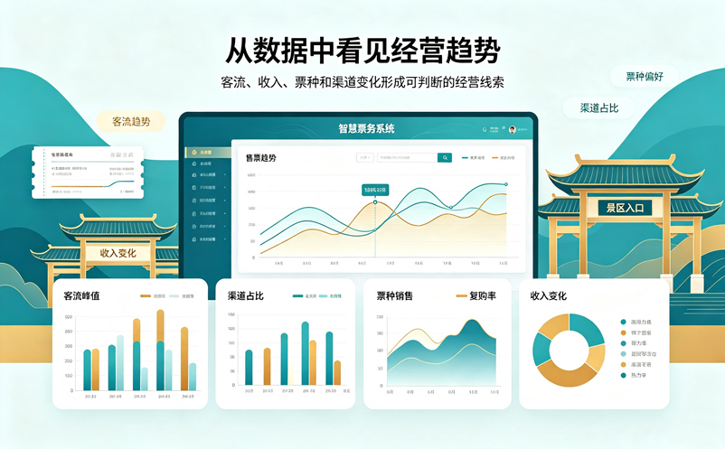 从销售数据看经营趋势,智慧票务系统有哪些价值? 从销售数据看经营趋势,智慧票务系统有哪些价值?