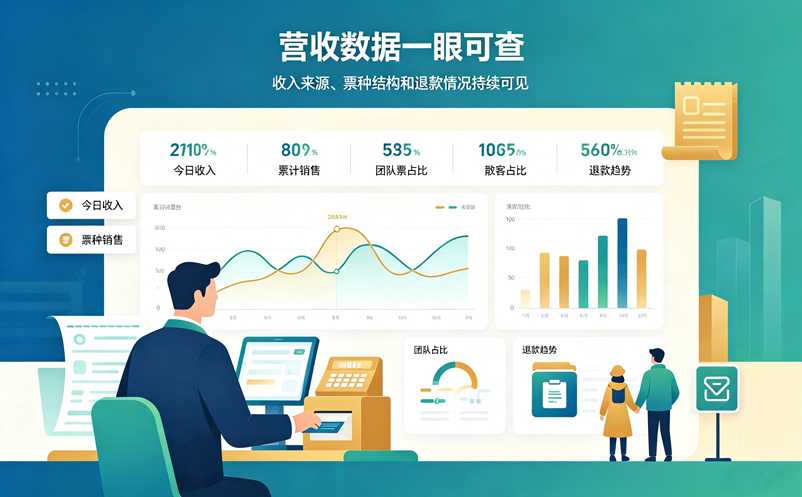 景区老板如何通过票务系统了解经营情况? 景区老板如何通过票务系统了解经营情况?