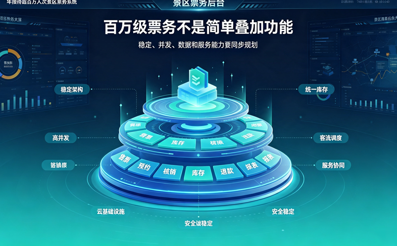 年接待游客超百万人次,旅游景区票务售票系统该如何规划建设? 年接待游客超百万人次,旅游景区票务售票系统该如何规划建设?