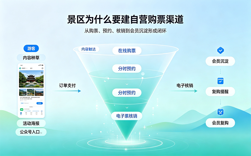 景区为什么要建立自己的微信购票系统?自营渠道有哪些应用场景? 景区为什么要建立自己的微信购票系统?自营渠道有哪些应用场景?