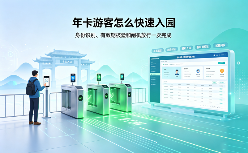 景区年卡游客如何快速入园？易景通年卡票务管理系统这样管理更顺
