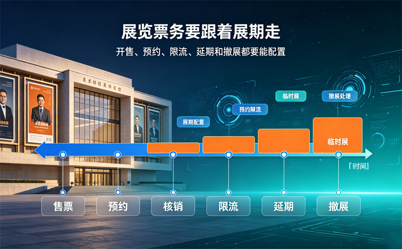 美术馆售票系统如何管理常设展和临时展门票？