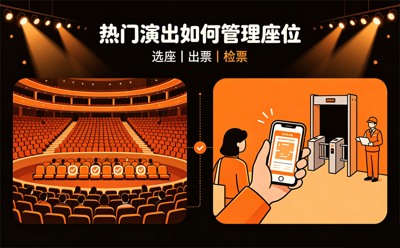 演出票务管理软件如何解决热门演出选座和检票问题？
