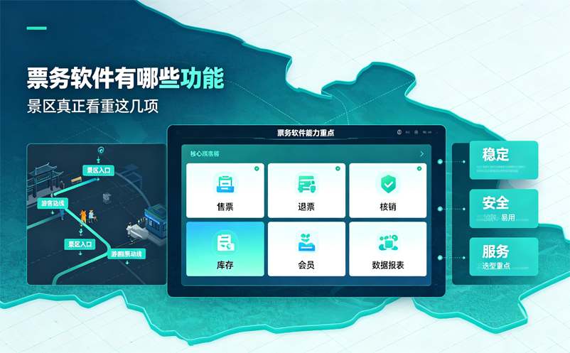 票务软件有哪些功能？景区使用时最看重什么
