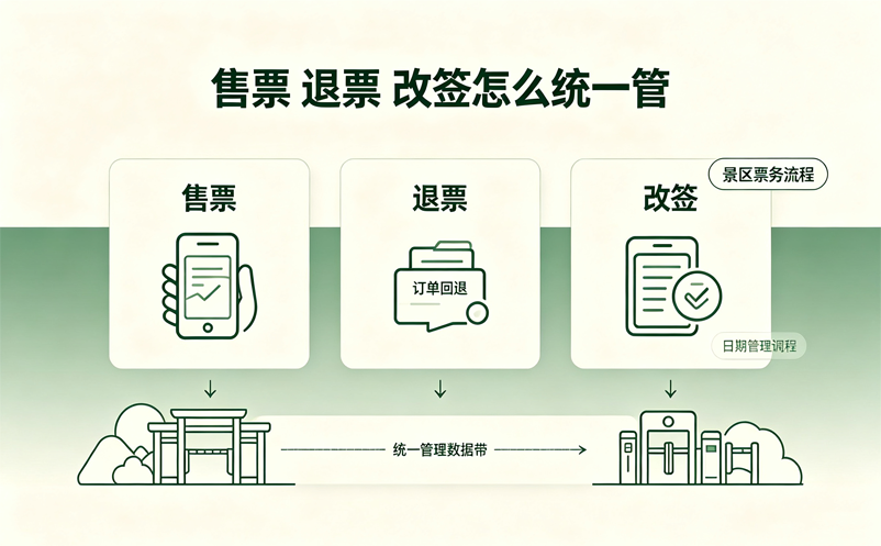 景区票务系统到底应该怎么用？售票、退票、改签如何统一管理